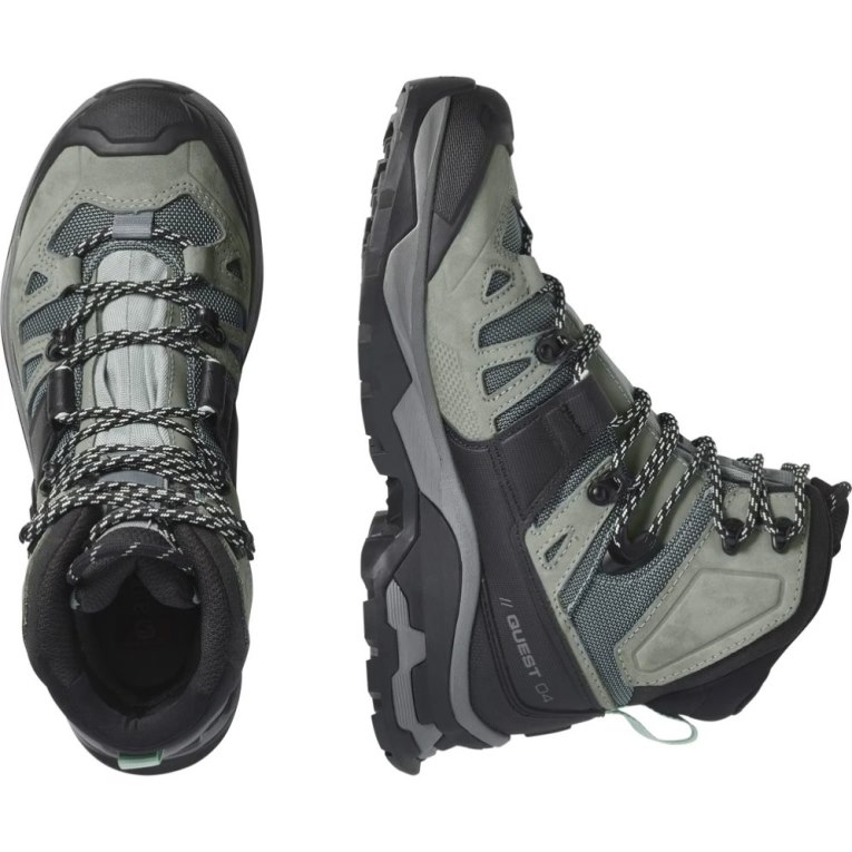 Olive / Black Salomon Quest 4 GTX Women's Hiking Boots | IE SQ5897